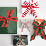 Rico Design - Webband Multi • Streifen Grün/Rot/Gold - Webband - ROSA ECK