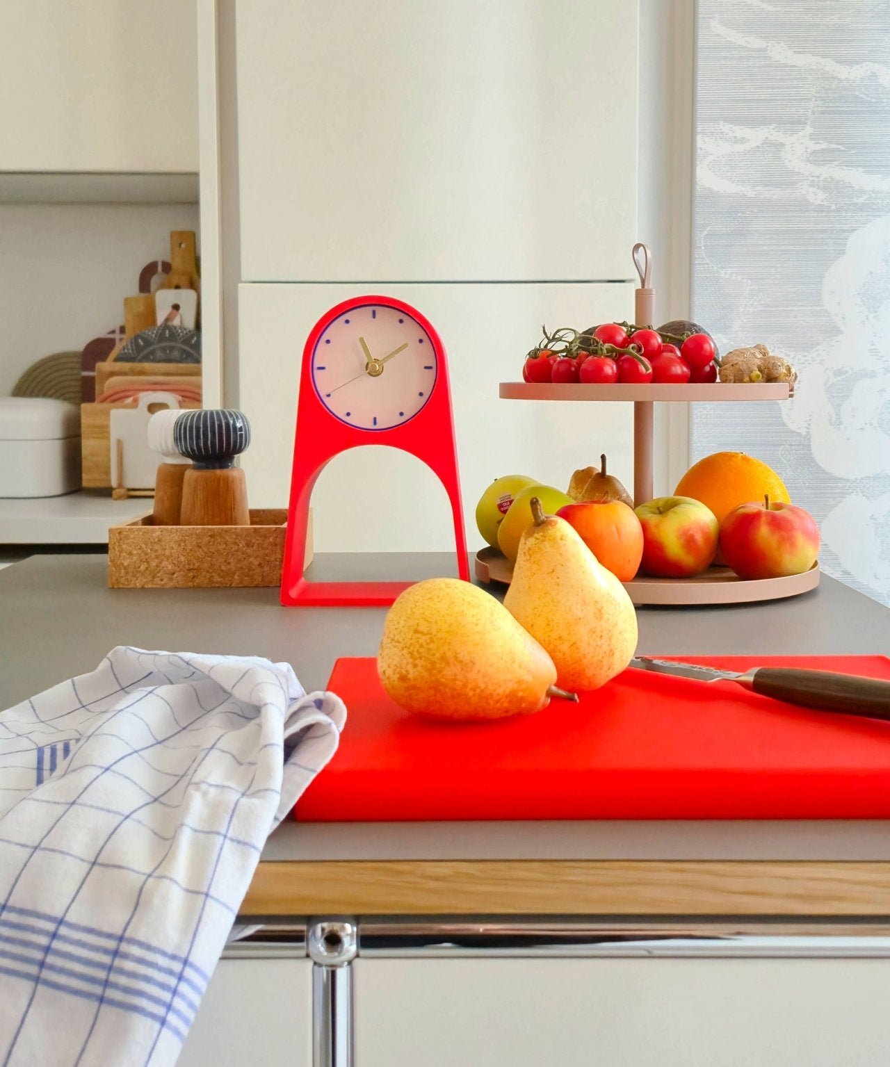 roki Design - LEIF Tischuhr • Rubalo - ROSA ECK