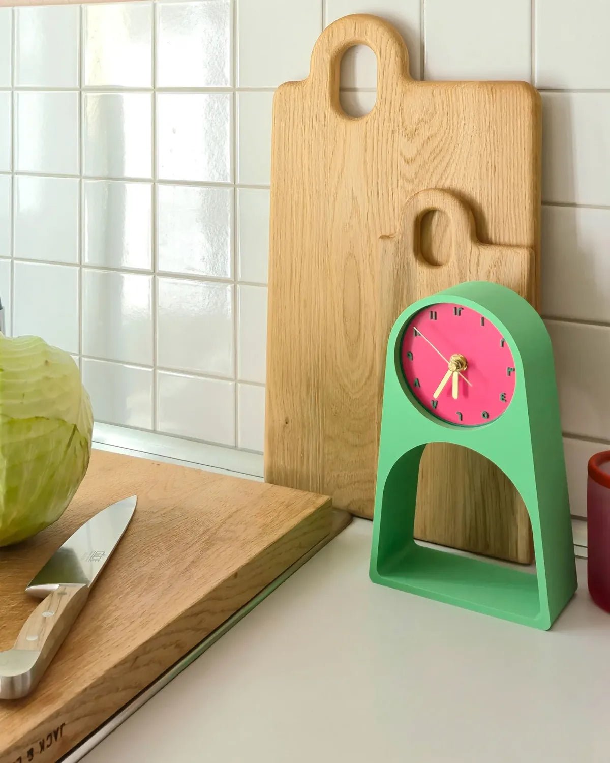 roki Design - LEIF Tischuhr • Rubalo - ROSA ECK