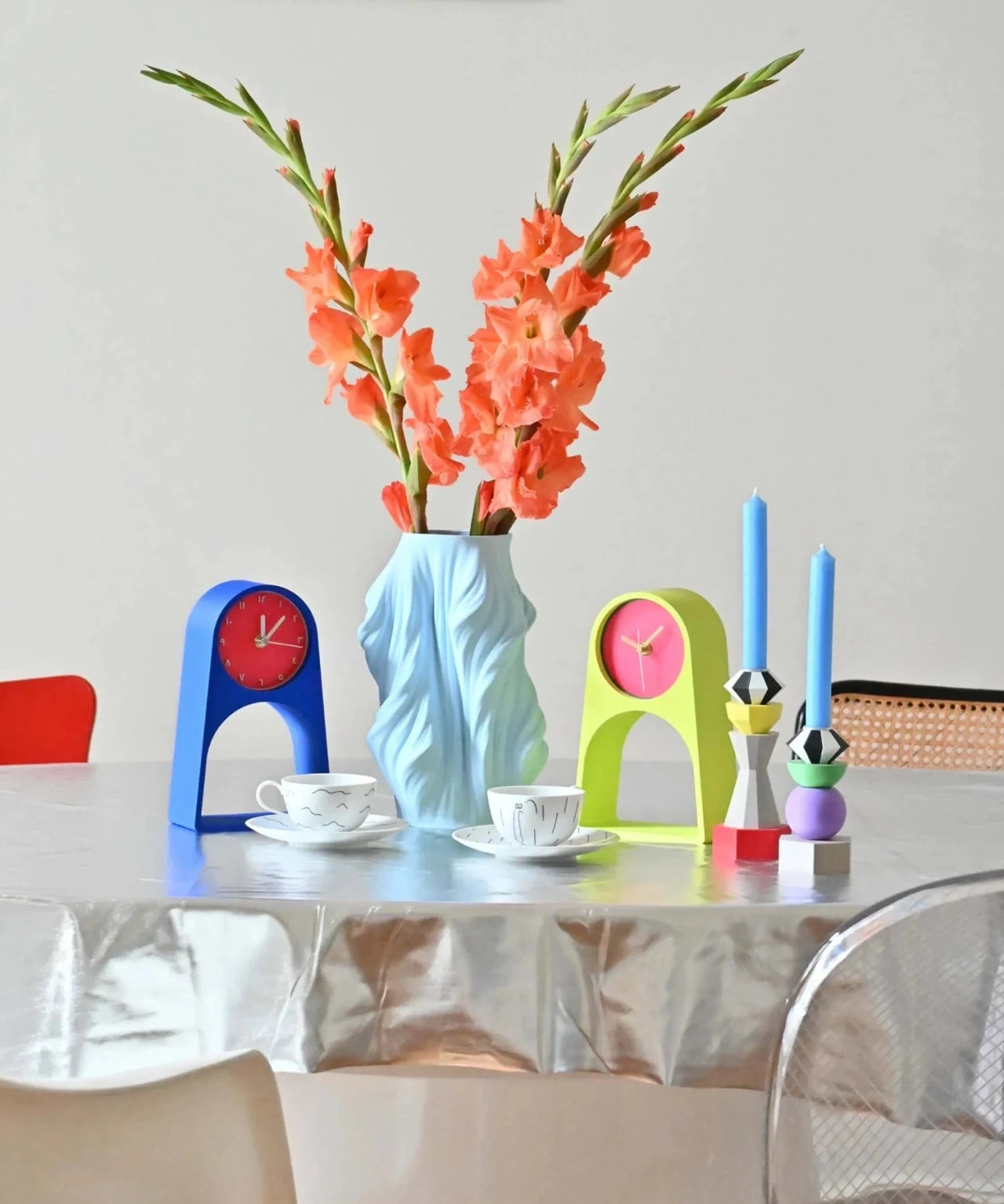 roki Design - LEIF Tischuhr • Velno - ROSA ECK