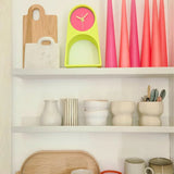 roki Design - LEIF Tischuhr • Velno - ROSA ECK