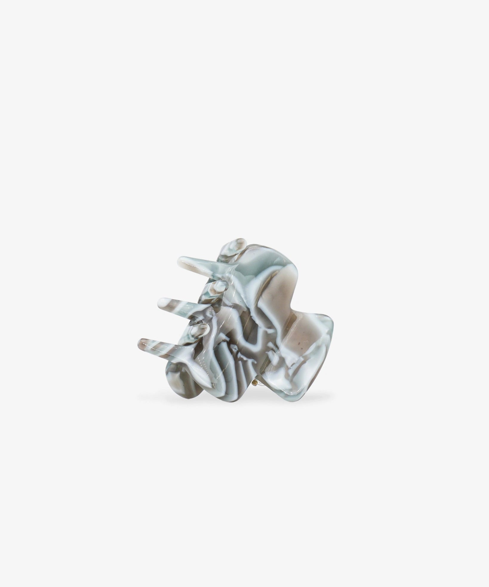 ROSA ECK - BABY Haarklammer (3,5 cm) • Marble Mint - ROSA ECK