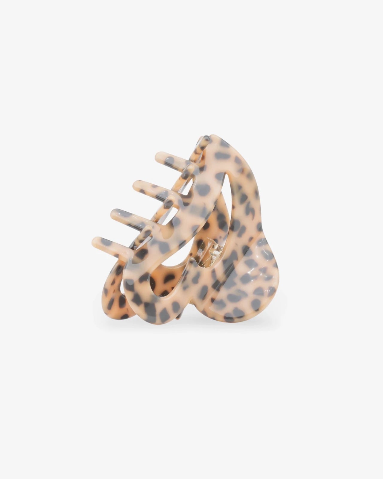 ROSA ECK - HEART Haarklammer (6,5 cm) • Dalmatian - ROSA ECK