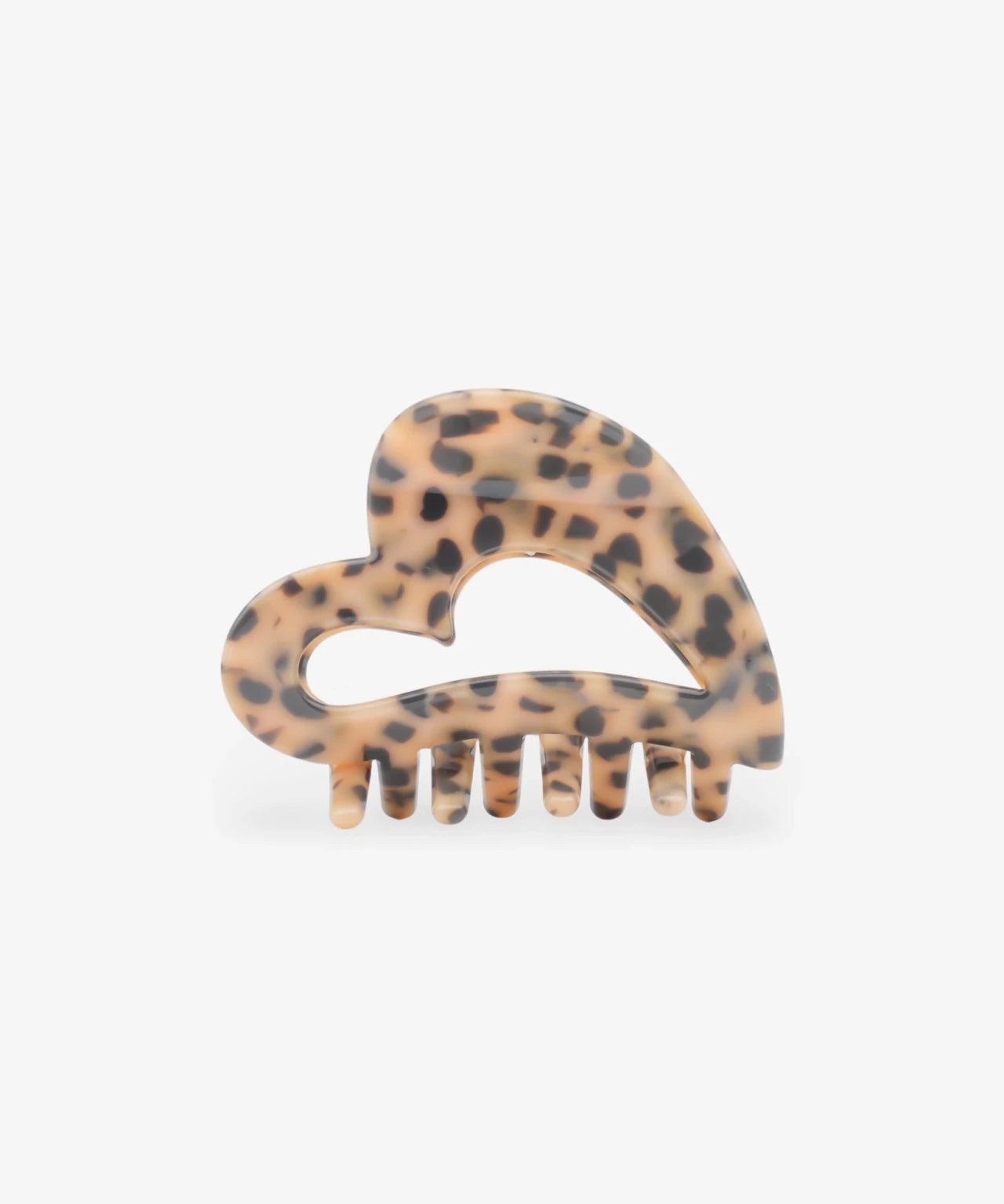 ROSA ECK - HEART Haarklammer (6,5 cm) • Dalmatian - ROSA ECK