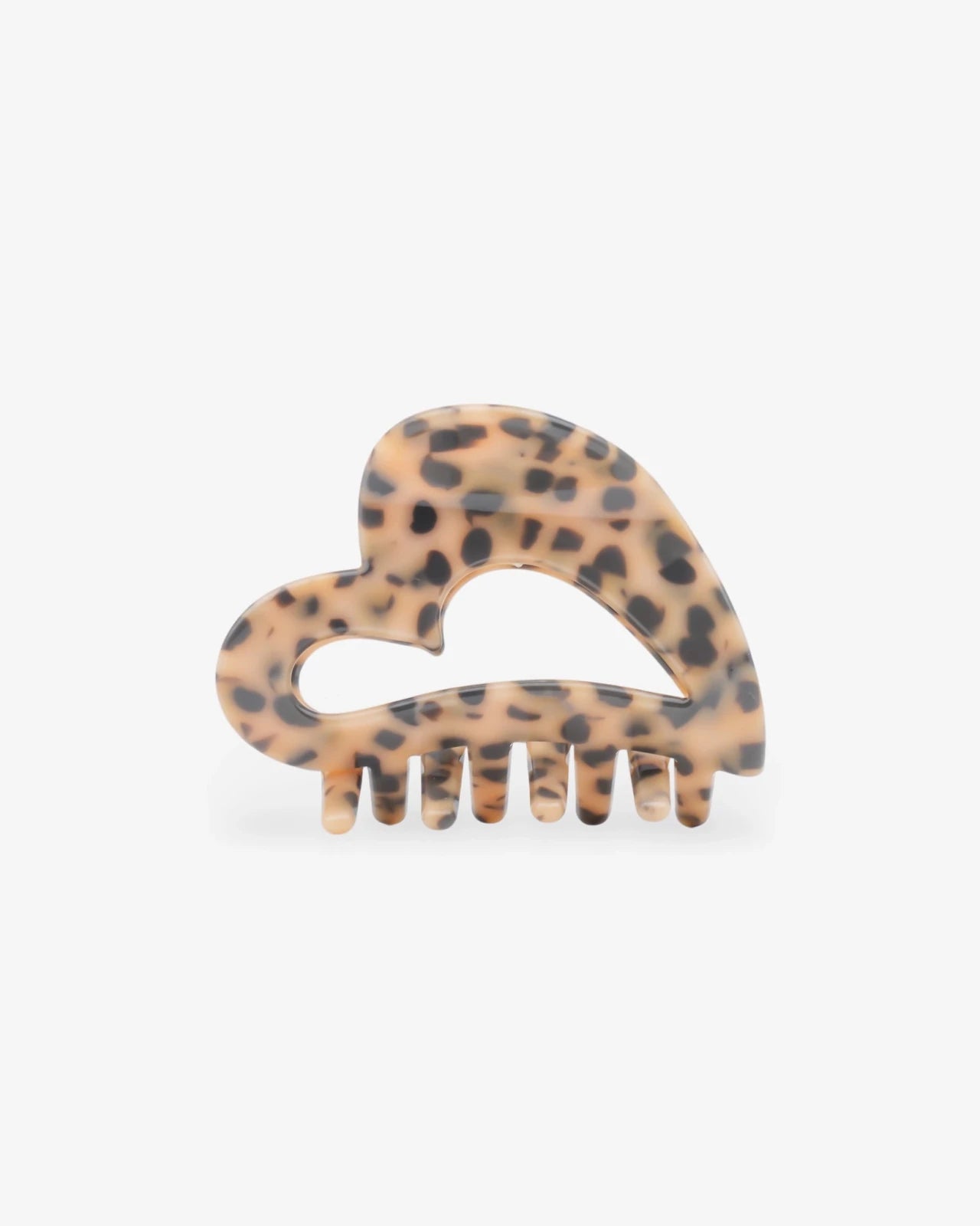 ROSA ECK - HEART Haarklammer (6,5 cm) • Dalmatian - ROSA ECK