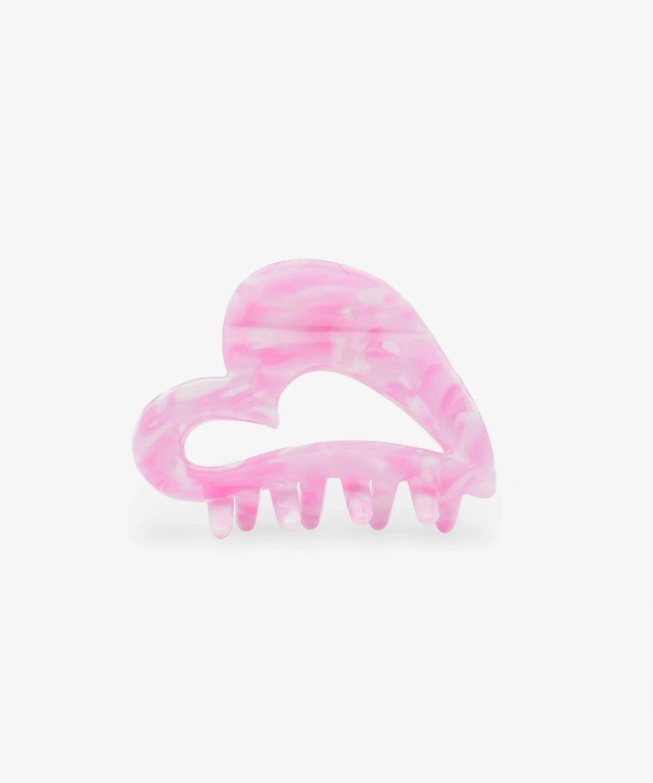ROSA ECK - HEART Haarklammer (6,5 cm) • Pink Crush - ROSA ECK