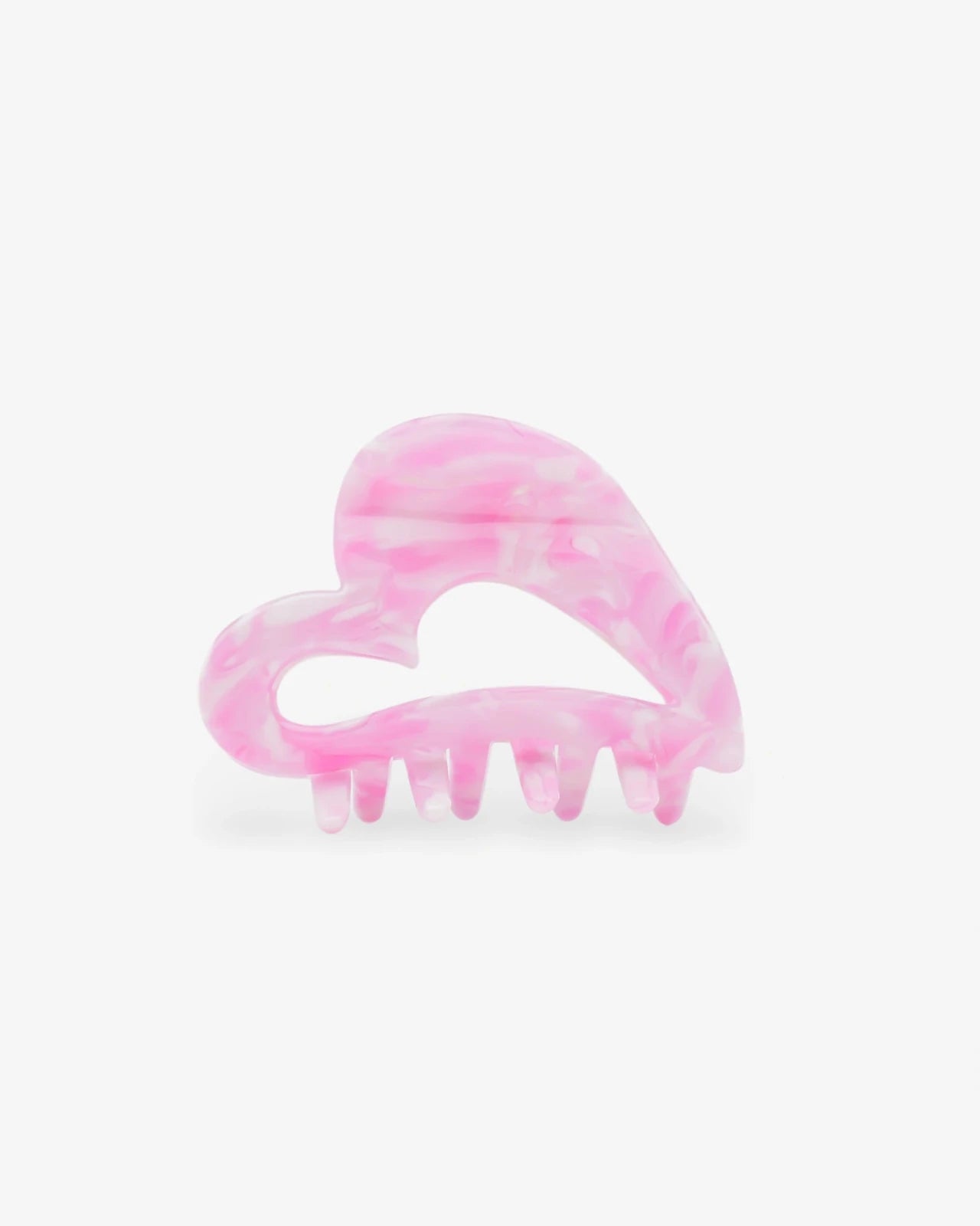 ROSA ECK - HEART Haarklammer (6,5 cm) • Pink Crush - ROSA ECK