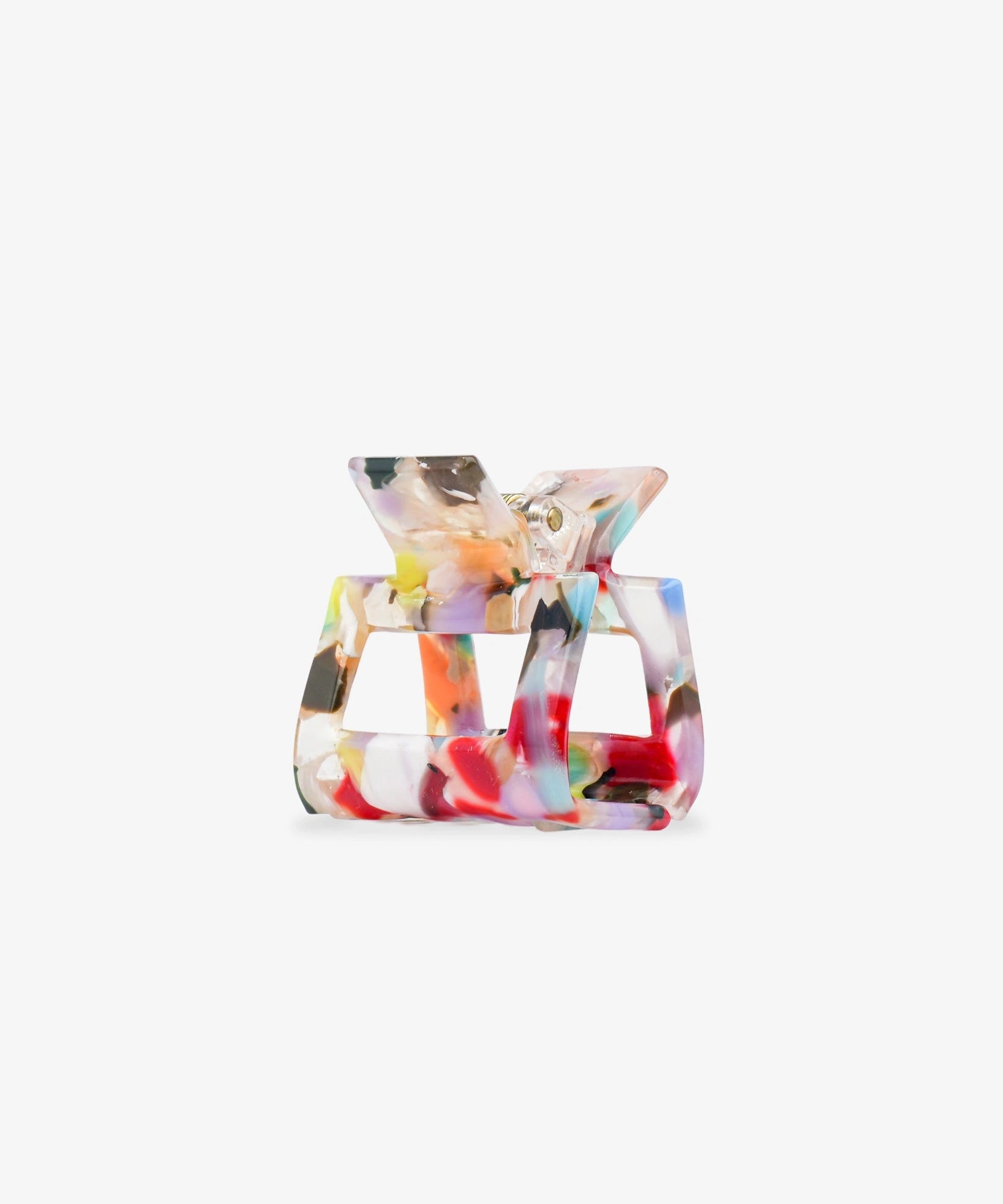 ROSA ECK - SQUARE S Haarklammer (3,5 cm) • Confetti Light - ROSA ECK