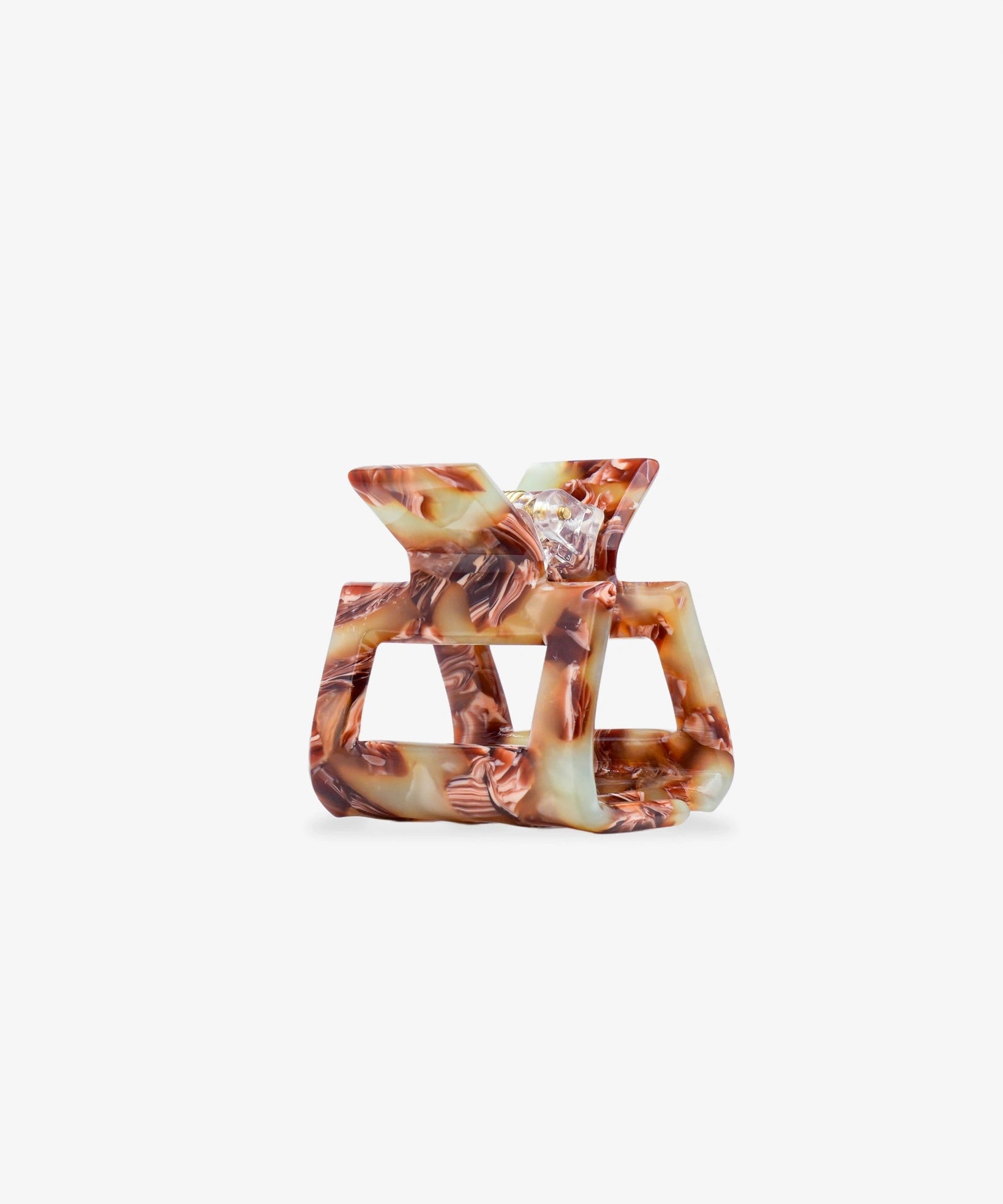 ROSA ECK - SQUARE S Haarklammer (3,5 cm) • Toffee - ROSA ECK