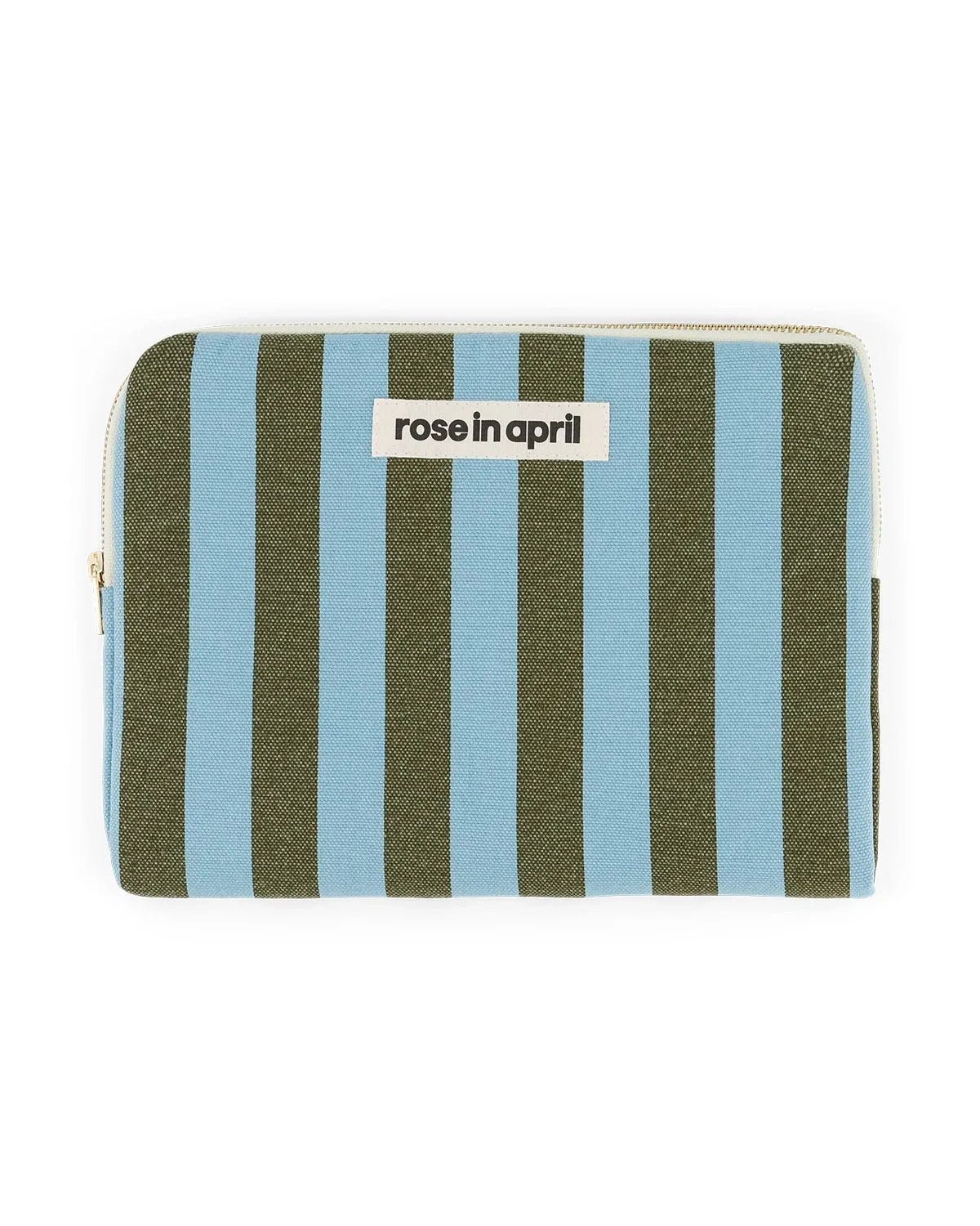 Rose in April - ANOUK iPad - Hülle • Stripes Olive/Blue - iPad - Hülle - ROSA ECK