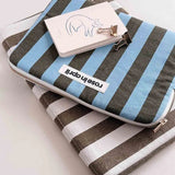 Rose in April - ANOUK iPad - Hülle • Stripes Olive/Blue - iPad - Hülle - ROSA ECK