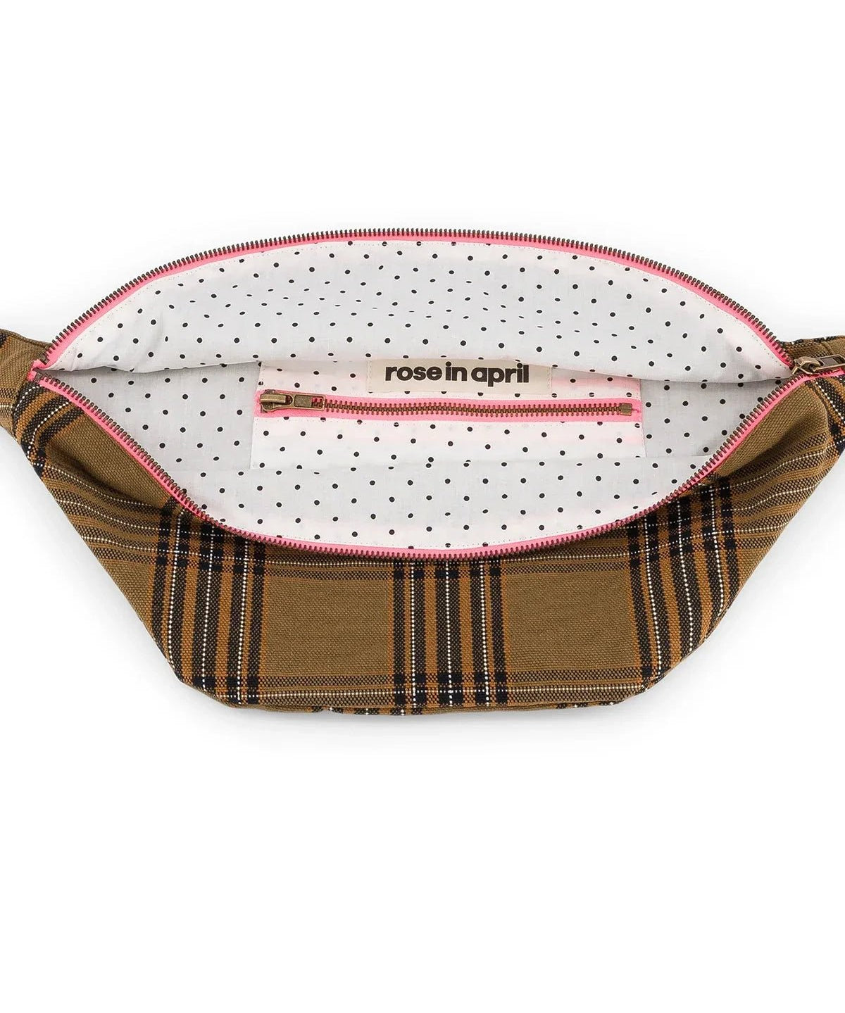 Rose in April - BANANA BAG Bauchtasche • Tartan - Bauchtasche - ROSA ECK