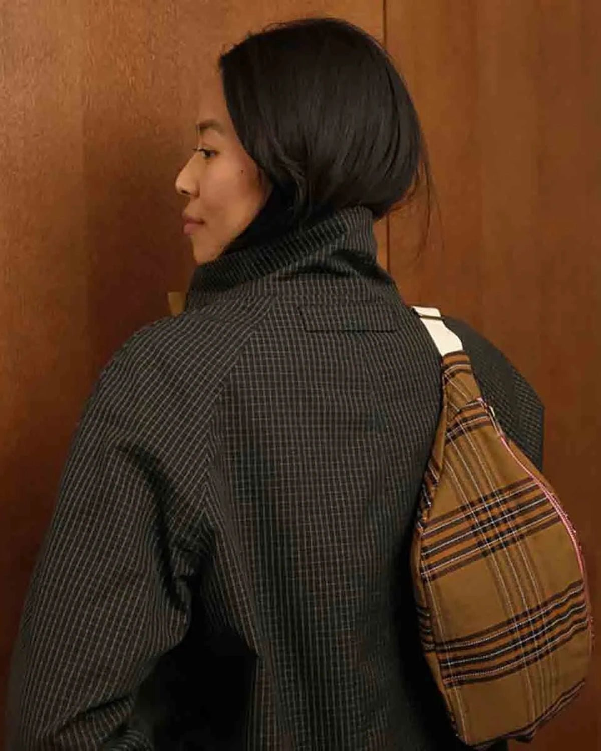 Rose in April - BANANA BAG Bauchtasche • Tartan - Bauchtasche - ROSA ECK