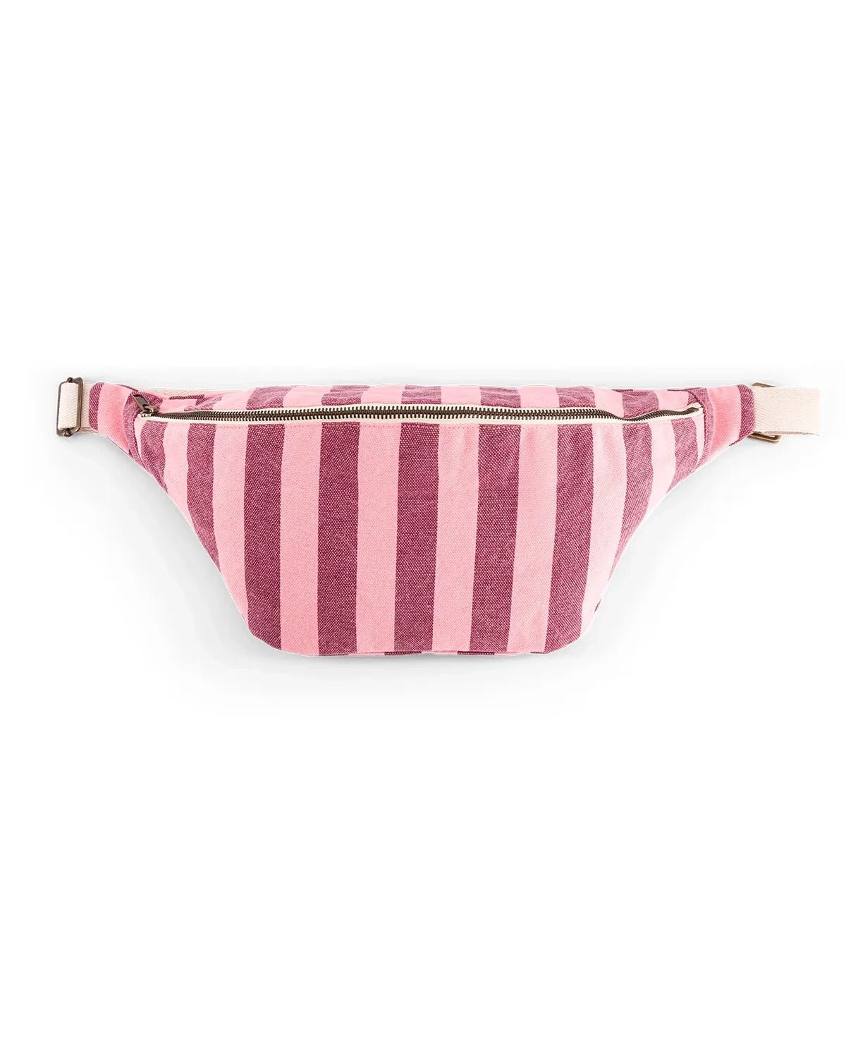 Rose in April - BANANA Bauchtasche | Stripes Burgundy / Flamingo - Tasche - ROSA ECK - 