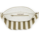 Rose in April - BANANA Bauchtasche • Stripes Olive / Greige - ROSA ECK