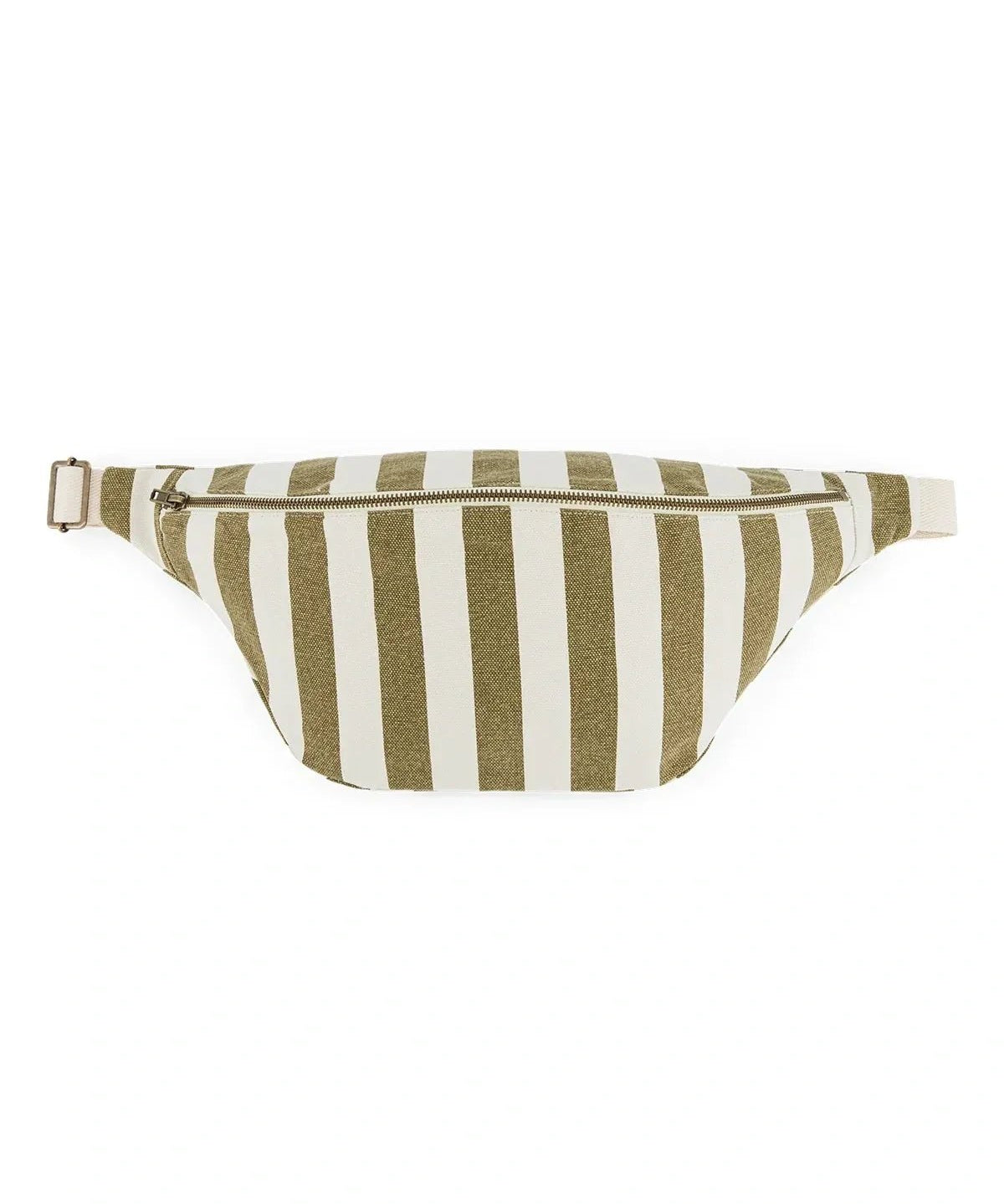 Rose in April - BANANA Bauchtasche • Stripes Olive / Greige - ROSA ECK