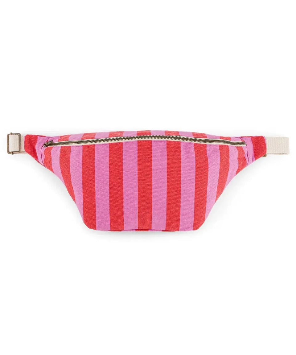 Rose in April - BANANA Bauchtasche • Stripes Orchid/Tomato - Bauchtasche - ROSA ECK Concept Store