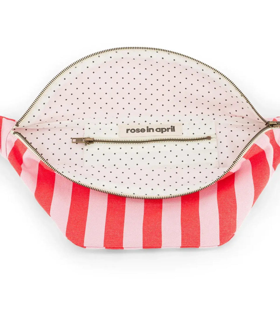 Rose in April - BANANA Bauchtasche • Stripes Tomato/Candy - Bauchtasche - ROSA ECK Concept Store