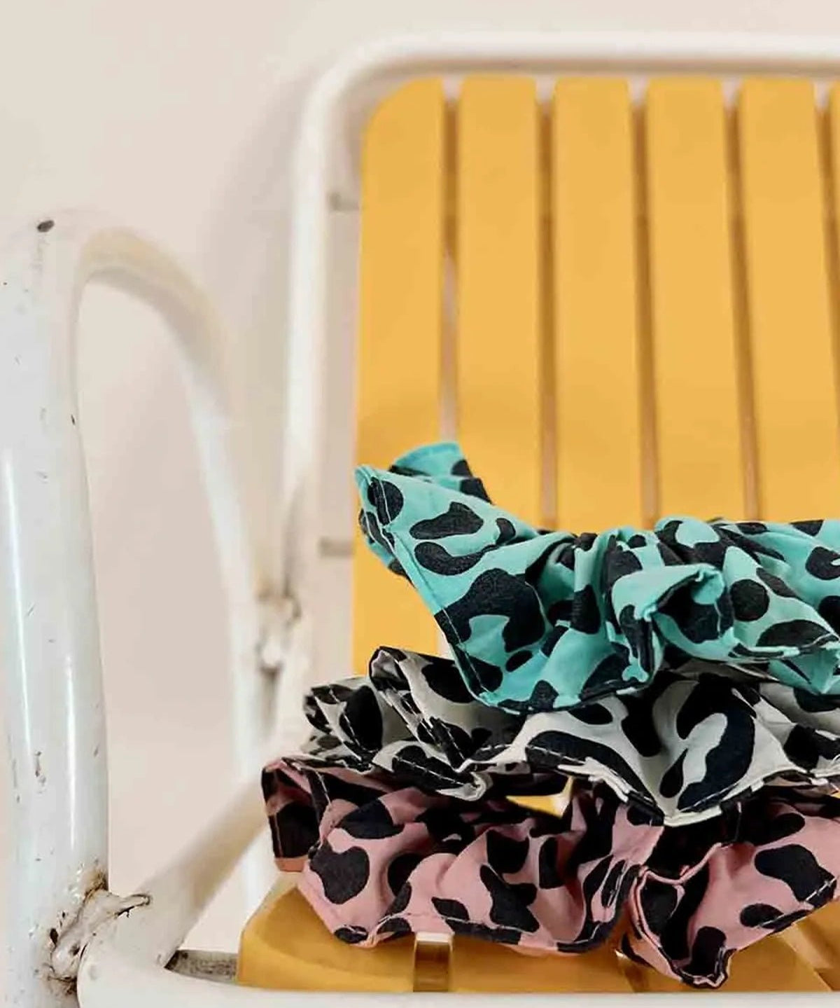 Rose in April - CHOUCHOU Haargummi • Leopard Weiß - Haargummi - ROSA ECK