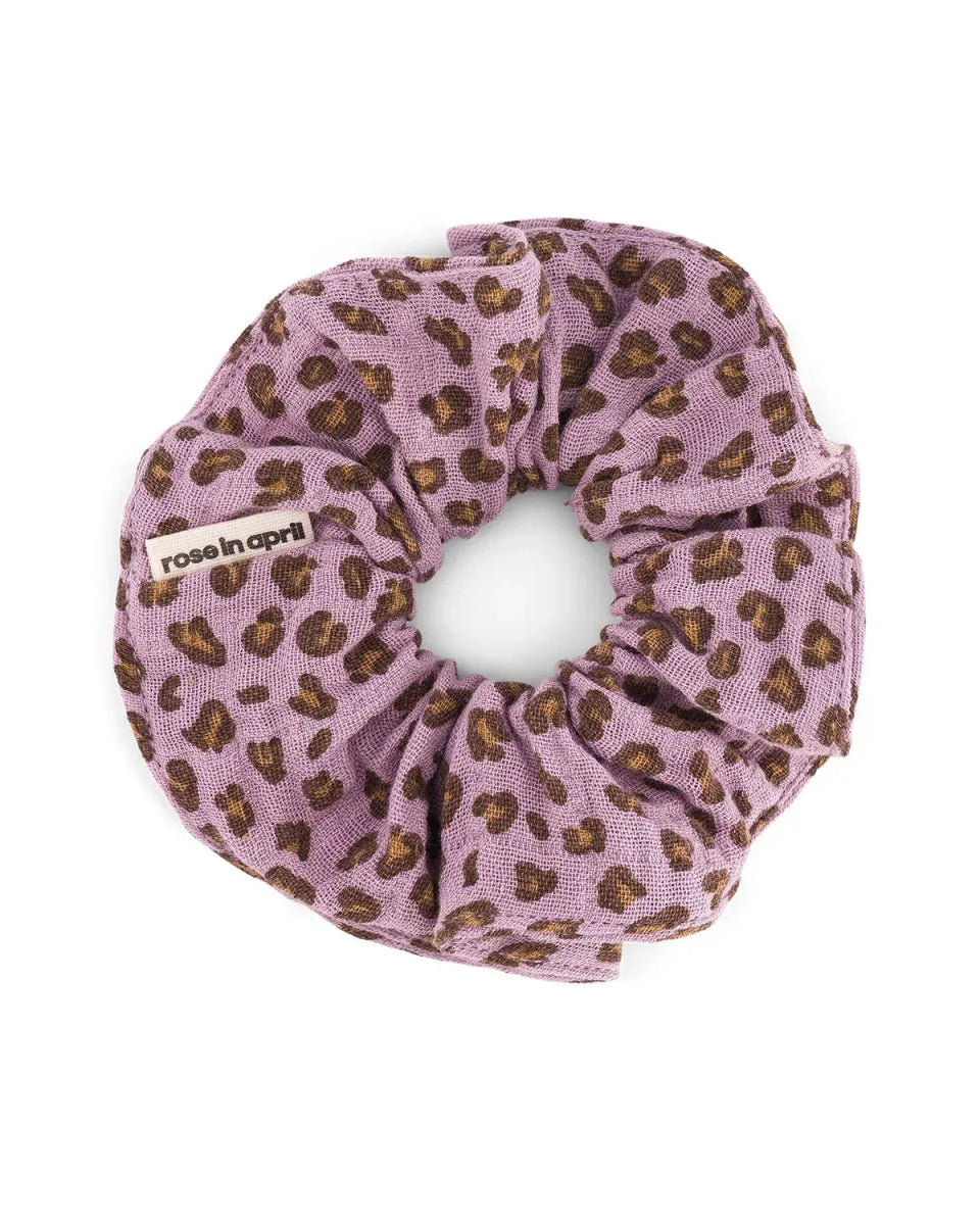 Rose in April - CHOUCHOU Haargummi • Mini - Leopard Lila - ROSA ECK Concept Store