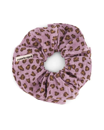 Rose in April - CHOUCHOU Haargummi • Mini - Leopard Lila - ROSA ECK Concept Store