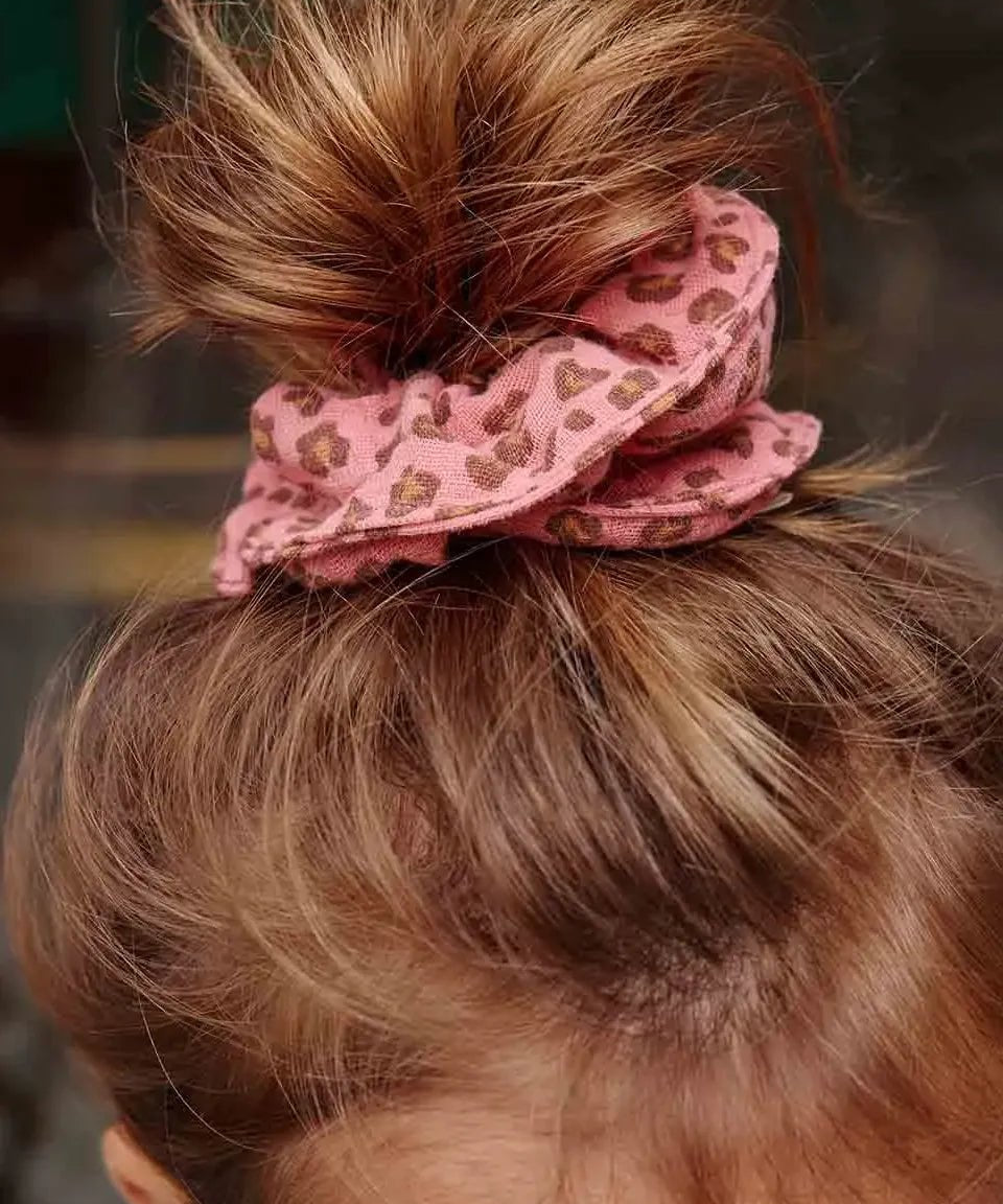 Rose in April - CHOUCHOU Haargummi • Mini - Leopard Pink - ROSA ECK Concept Store