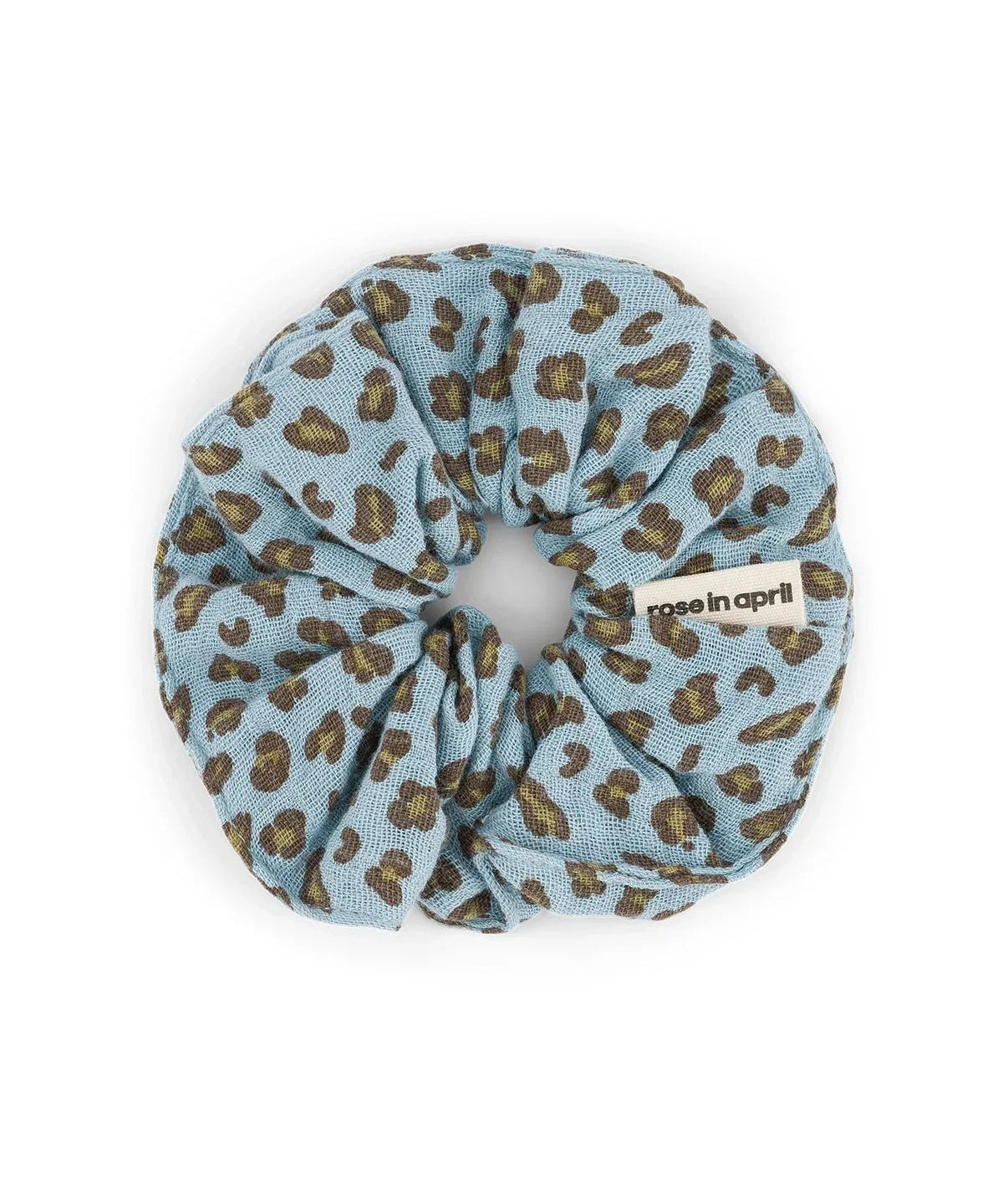 Rose in April - CHOUCHOU Haargummi • Mini Leopard Sky Blue - Haargummi - ROSA ECK