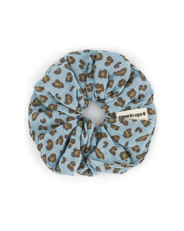 Rose in April - CHOUCHOU Haargummi • Mini Leopard Sky Blue - Haargummi - ROSA ECK