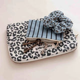 Rose in April - CHOUCHOU Haargummi • Mini Leopard Sky Blue - Haargummi - ROSA ECK