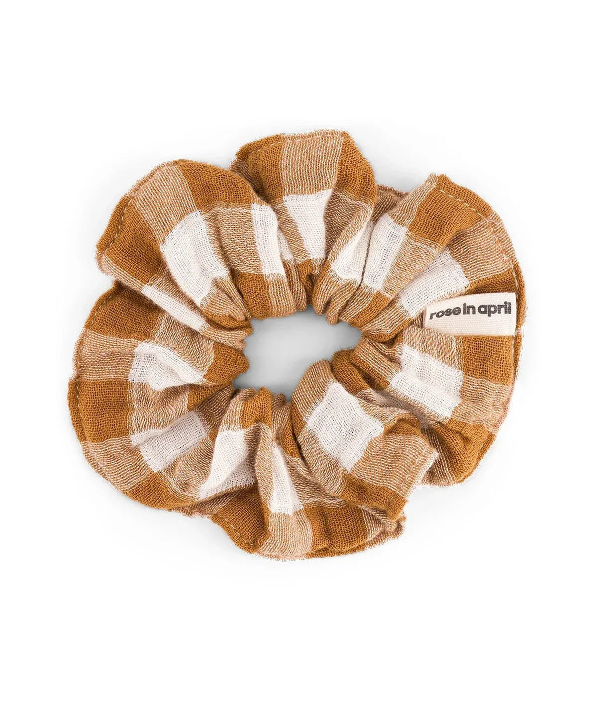 Rose in April - CHOUCHOU Haargummi • Vichy Caramel - Haargummi - ROSA ECK