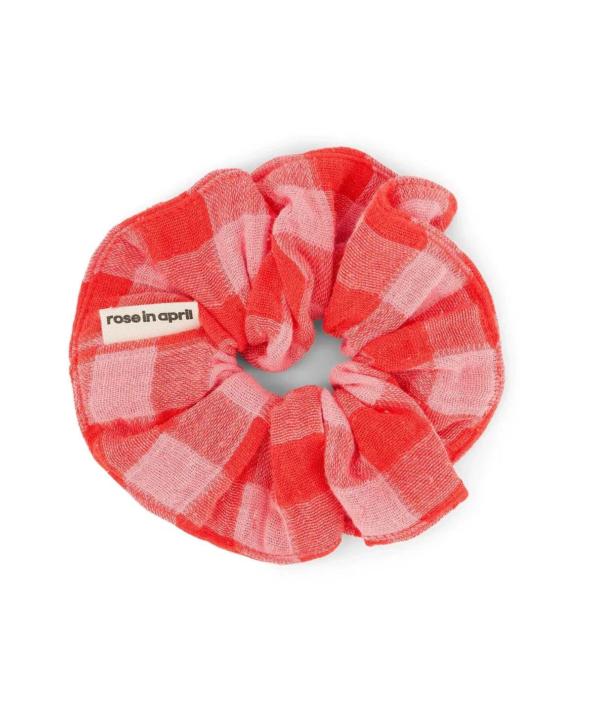 Rose in April - CHOUCHOU Haargummi • Vichy Red/Pink - Haargummi - ROSA ECK