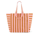 Rose in April - ELISA Einkaufstasche • Stripes Caramel/Strawberry - Tasche - ROSA ECK Concept Store
