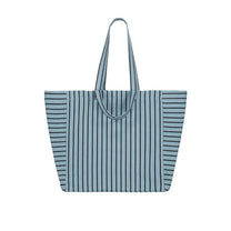 Rose in April - ELISA Einkaufstasche • Stripes Tennis Blue sky - Tasche - ROSA ECK