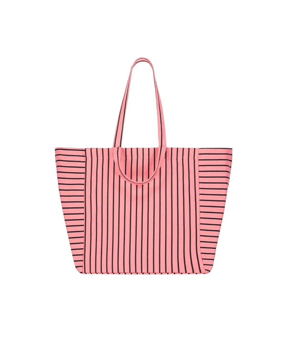 Rose in April - ELISA Einkaufstasche • Stripes Tennis Funky pink - Tasche - ROSA ECK