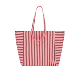 Rose in April - ELISA Einkaufstasche • Stripes Tennis Funky pink - Tasche - ROSA ECK