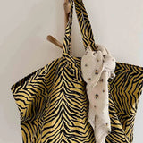 Rose in April - ELISA Einkaufstasche • Zebra Bambou/Black - ROSA ECK