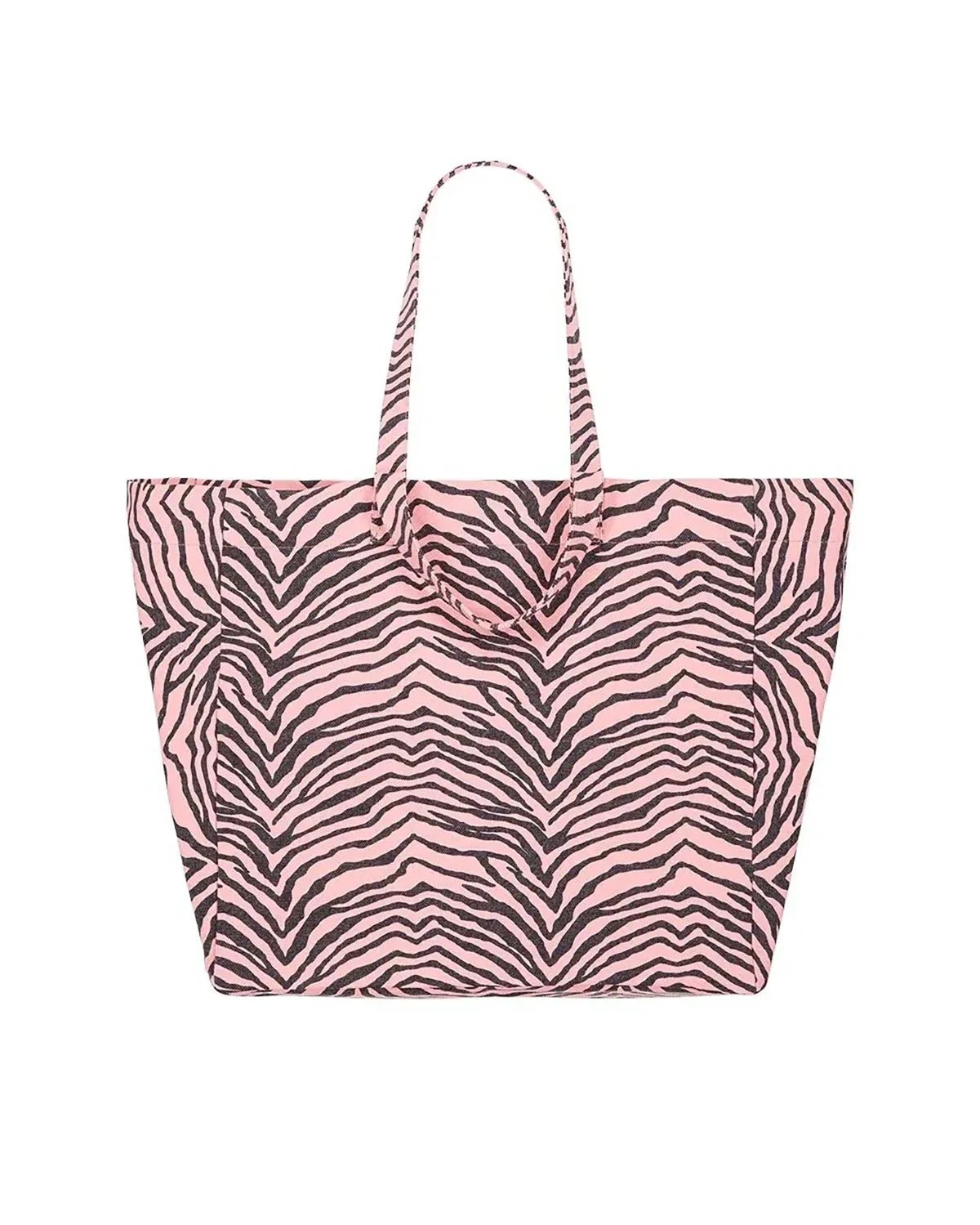 Rose in April - ELISA Einkaufstasche • Zebra Strawberry - ROSA ECK