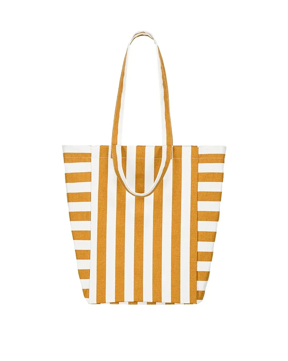 Rose in April - ELISABETH Einkaufstasche • Stripes Ecru/Caramel - ROSA ECK