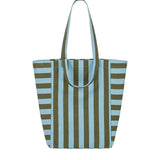 Rose in April - ELISABETH Tragetasche • Stripes Olive/Blue - ROSA ECK