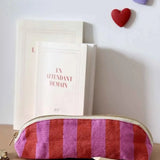 Rose in April - GASTON Federmäppchen • Stripes Orchid/Tomato - Federmäppchen - ROSA ECK