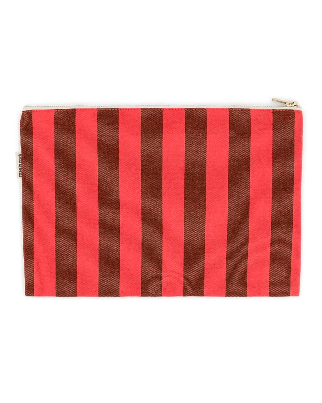 Rose in April - LILI Etui • Stripes Brown/Tomato - ROSA ECK