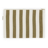 Rose in April - LILI Etui • Stripes Olive/Greige - ROSA ECK