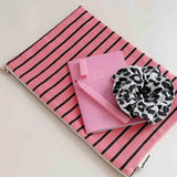 Rose in April - LILI Etui • Stripes Tennis Funky Pink - ROSA ECK