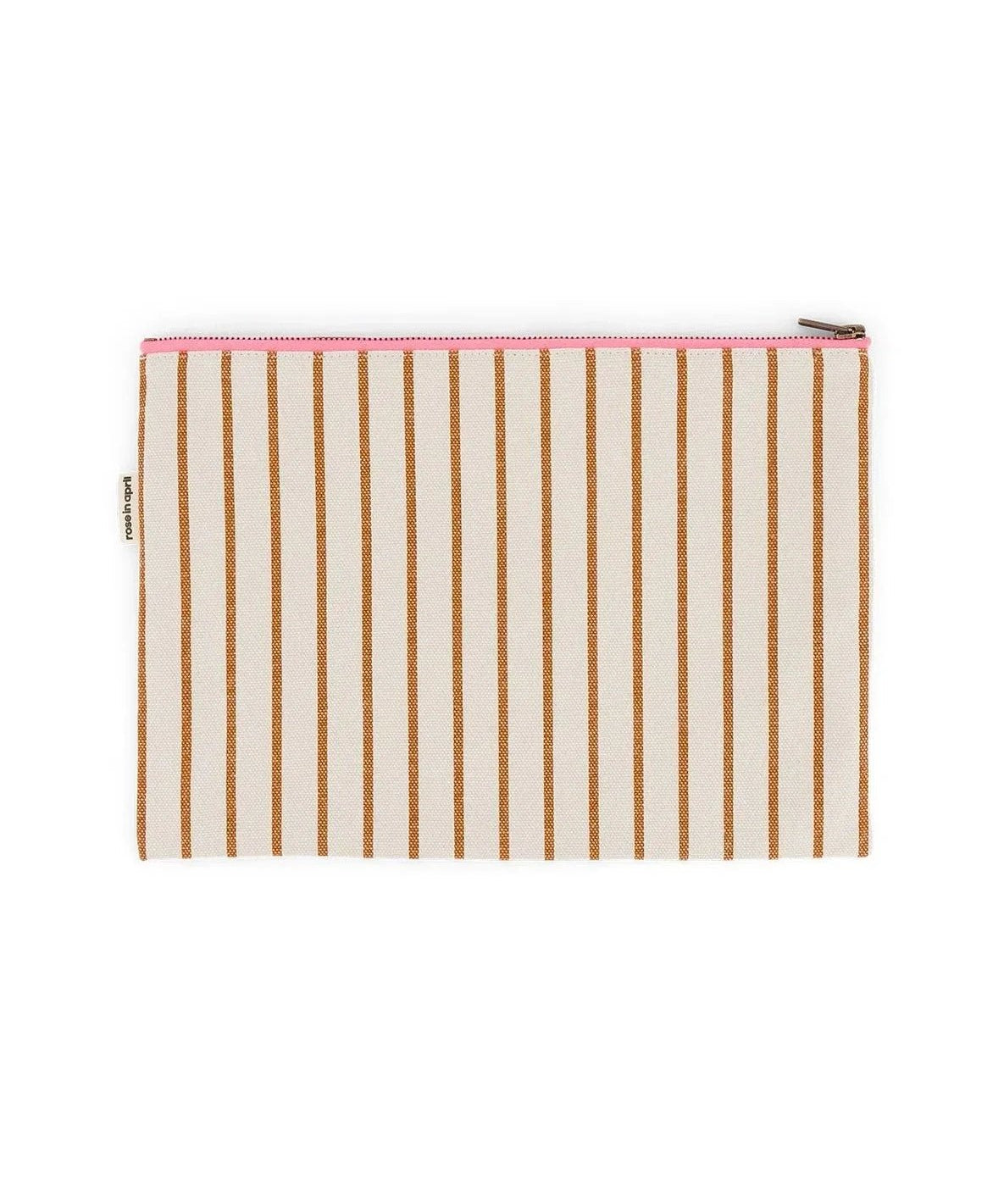 Rose in April - LILI Etui • Stripes Tennis Pecan/Greige - ROSA ECK