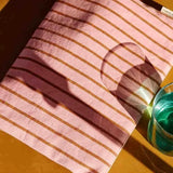 Rose in April - LILI Etui • Stripes Tennis Pecan/Strawberry - ROSA ECK