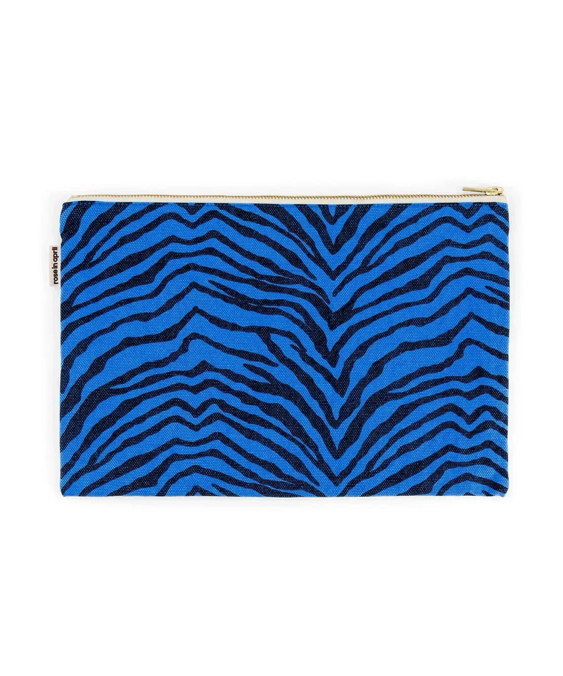 Rose in April - LILI Etui • Zebre Greek Blue/Black - ROSA ECK