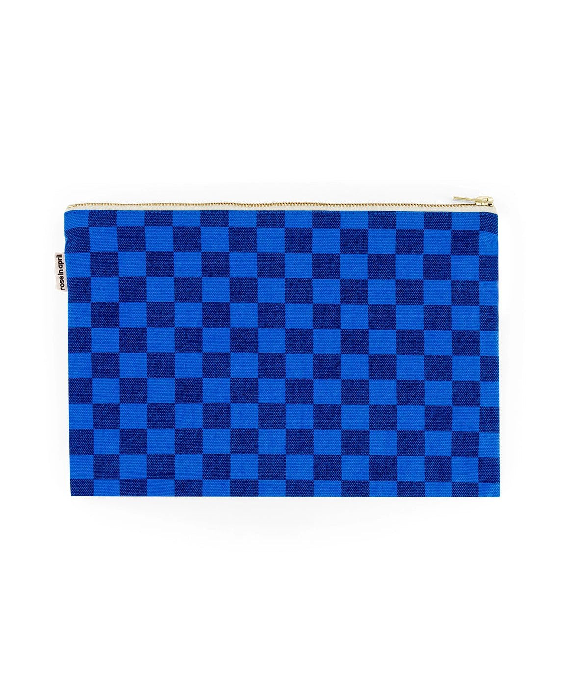 Rose in April - LILI Handtasche | Checks Navy Blue/Greek Blue - Beutel - ROSA ECK - 