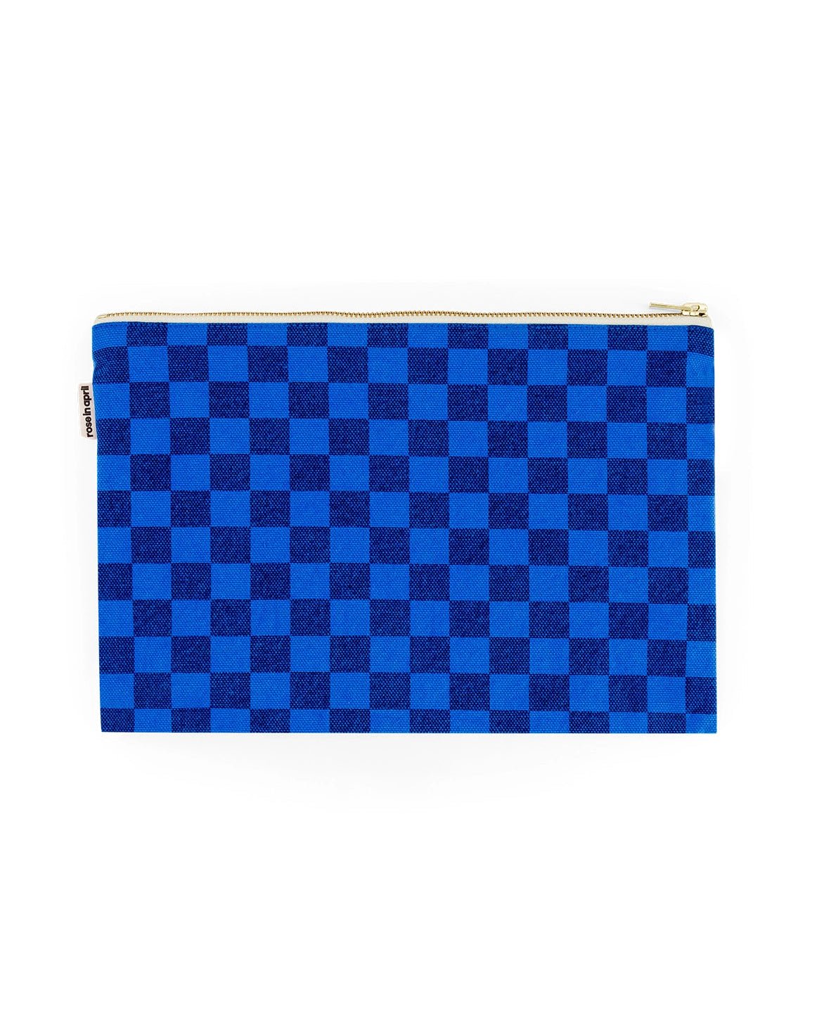 Rose in April - LILI Handtasche | Checks Navy Blue/Greek Blue - Beutel - ROSA ECK - 