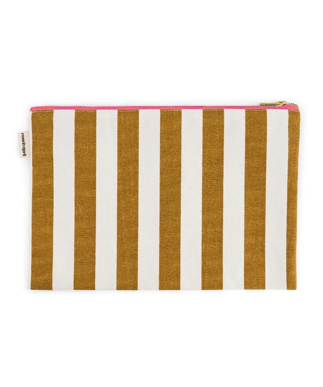Rose in April - LILI Handtasche | Stripes Ecru/Caramel - ROSA ECK Concept Store
