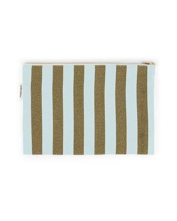 Rose in April - LILI Handtasche | Stripes Olive Aqua - ROSA ECK Concept Store